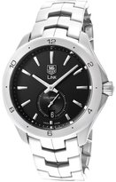 Thumbnail for your product : Tag Heuer Men's Link Black Textured Dial Stainless Steel