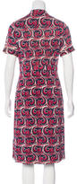 Thumbnail for your product : Tory Burch Abstract Print Button-Up Dress