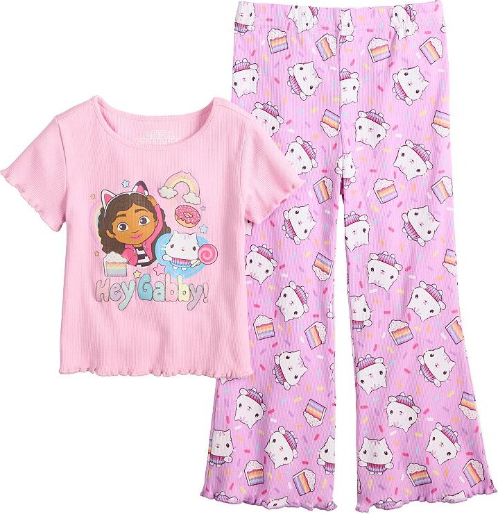 Girls 4-12 Gabby's Dollhouse Hey Gabby Graphic Tee & Pants Set