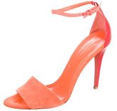 Thumbnail for your product : Narciso Rodriguez Suede Peep-Toe Pumps