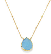 Thumbnail for your product : Margaret Elizabeth - Bezel Necklace Blue Chalcedony