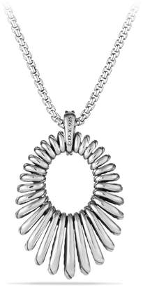 David Yurman 34mm Tempo Black Spinel Pendant Necklace