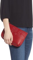 Thumbnail for your product : A.P.C. Sarah Logo Leather Pouch