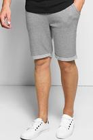 Thumbnail for your product : boohoo Fine Stripe Jersey Shorts With Turn Ups