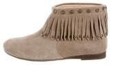 Thumbnail for your product : Anine Bing Suede Fringe Booties