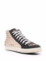 Thumbnail for your product : P448 Panelled High-Top Leather Sneakers