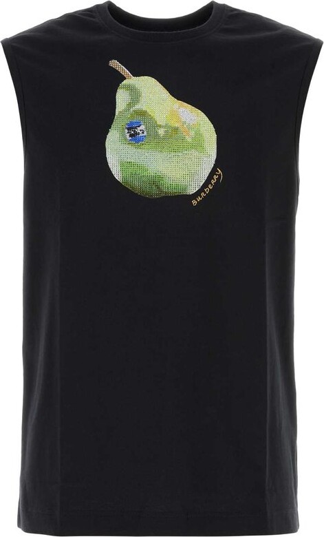 Burberry Pear Embellished Crewneck Tank Top