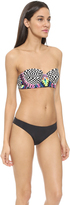 Thumbnail for your product : Mara Hoffman Embroidered Checker Bikini Top