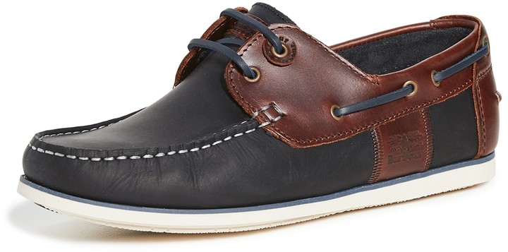 barbour capstan boat shoes navy