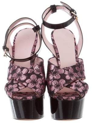 Giamba Brocade Platform Sandals w/ Tags