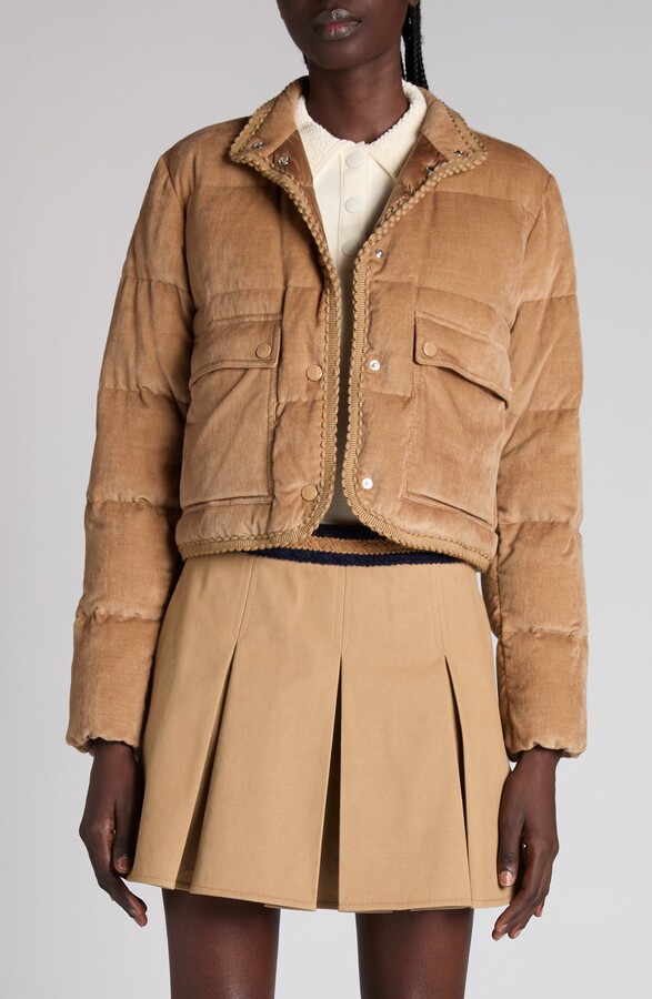 Moncler Essarts Down Corduroy Puffer Jacket