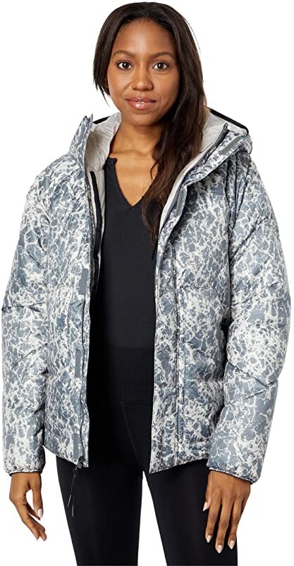 womens gray puffer jacket