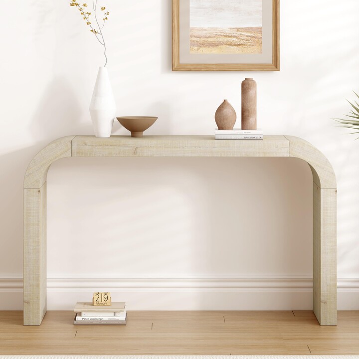 Christopher Knight Home Burchet Modern Console Table with Curved-Edge