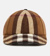 Thumbnail for your product : Burberry Checked wool baseball cap