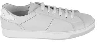 Doucal's Men's White Leather Sneakers