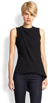 Thumbnail for your product : Halston Faux-Wrap Top