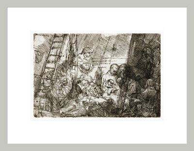 Astoria Grand The Circumcision in the Stable by Rembrandt van Rijn - Framed Giclee Print