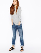 Thumbnail for your product : ASOS Brady Low Rise Slim Boyfriend Jeans in Ultimate Mid Wash Blue