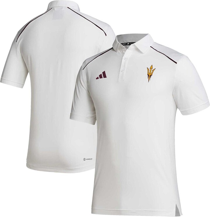 adidas Men's White Arizona State Sun Devils Coaches Aeroready Polo Shirt -  ShopStyle