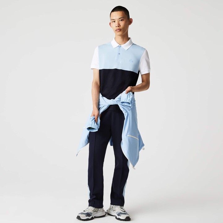Lacoste Men's Regular Fit Branded Bands Stretch Cotton Polo Shirt， Navy Blue，  4XL (9)並行輸入品 大阪のショップ ファッション