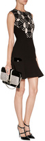 Thumbnail for your product : David Koma Flocked Front Panel Dress in Black