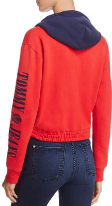 Tommy Jeans '90s Color-Block Cropped Hoodie