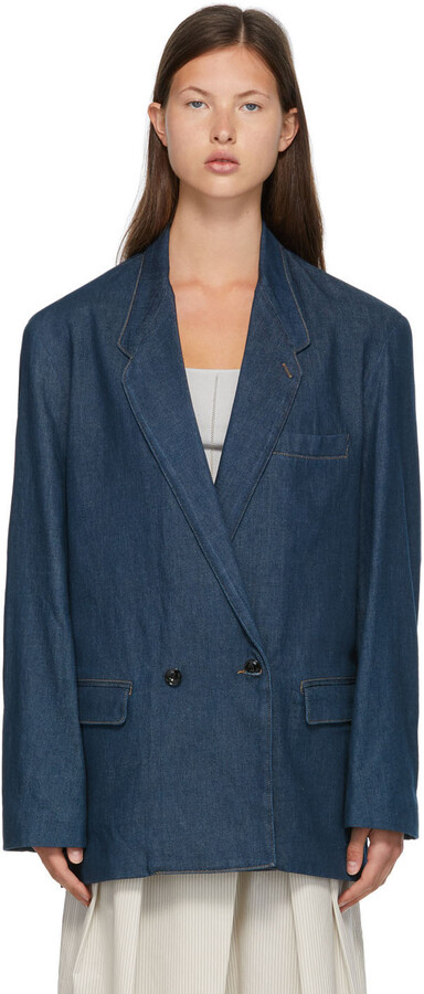 double breasted denim jacket