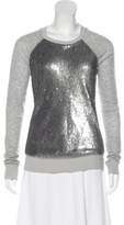 Thumbnail for your product : Elizabeth and James Sequined Long Sleeve Top