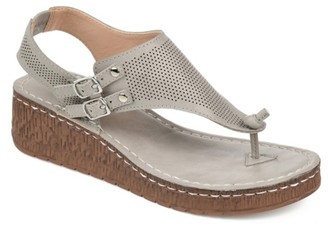 journee collection trinity espadrille platform sandal