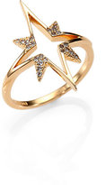Thumbnail for your product : Elizabeth and James Astral Pavé White Topaz Ring