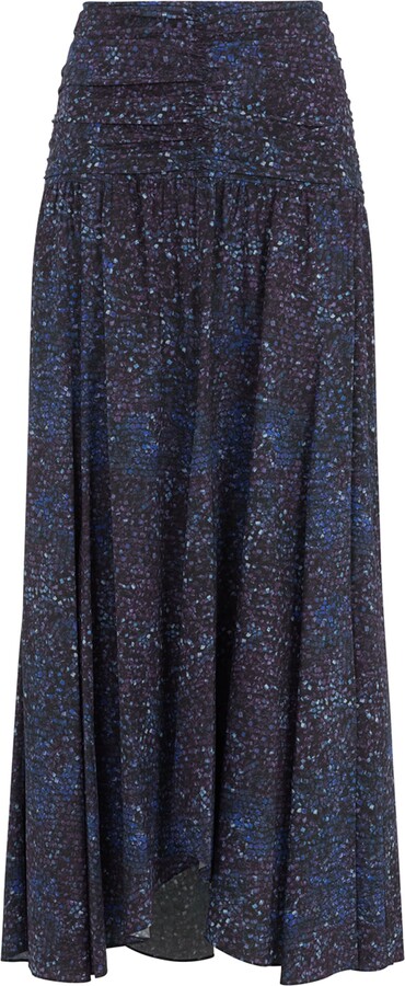 Isabel Marant Stretch-Silk Printed Syana Maxi Skirt