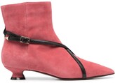Thumbnail for your product : L'Autre Chose Leather-Trim Ankle Boots