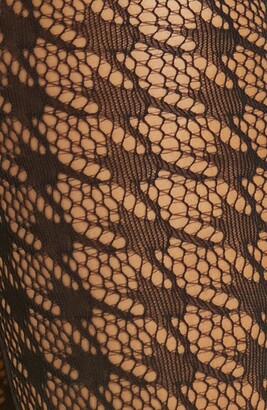 Wolford Dylan Houndstooth Fishnet Tights