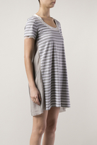 Thumbnail for your product : Sacai Luck Stripe and Satin Dress