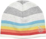Thumbnail for your product : Bonnie Baby Striped Hat with Rainbow Trim