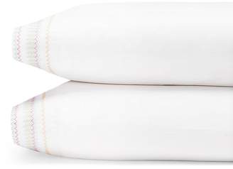 Sky Chevron Embroidered Standard Pillowcase, Pair - 100% Exclusive