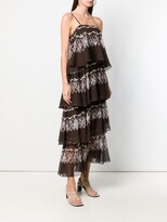 Thumbnail for your product : Fendi Layered Printed Maxi Dress