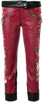 Thumbnail for your product : DSQUARED2 printed leather trousers
