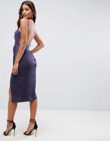 Thumbnail for your product : ASOS DESIGN Drape Back Delicate Backless Midi Dress