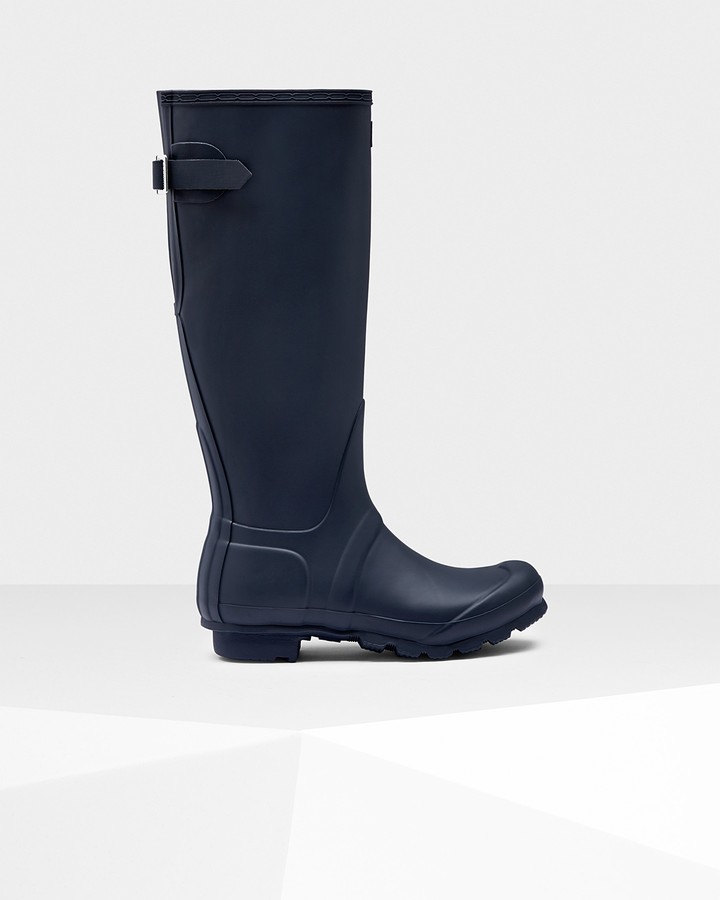 navy blue hunter boots