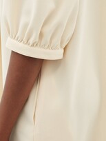 Thumbnail for your product : See by Chloe Lace-up Crepe Dress - Ivory