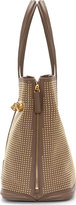 Thumbnail for your product : Alexander McQueen Taupe Studded Leather Small Shopper