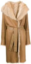 Thumbnail for your product : Joseph belted shawl collar coat