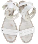 Thumbnail for your product : Pedro Garcia Distressed Leather Sandals