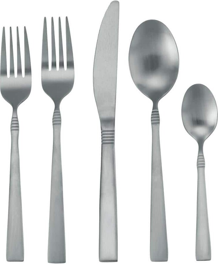 Mega Chef 20-Pieces Silver 18/8 Stainless Steel Flatware Set, Service for 4