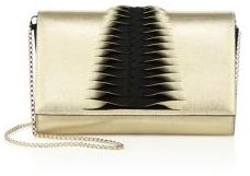 Christian Louboutin Paloma Convertible Tresse Leather & Suede Clutch