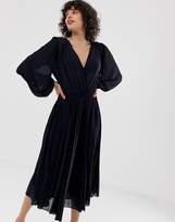 Thumbnail for your product : Max & Co. plunge front pleated dress
