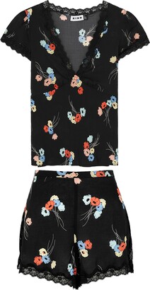 Rixo Maddy Floral-print Pyjama Set