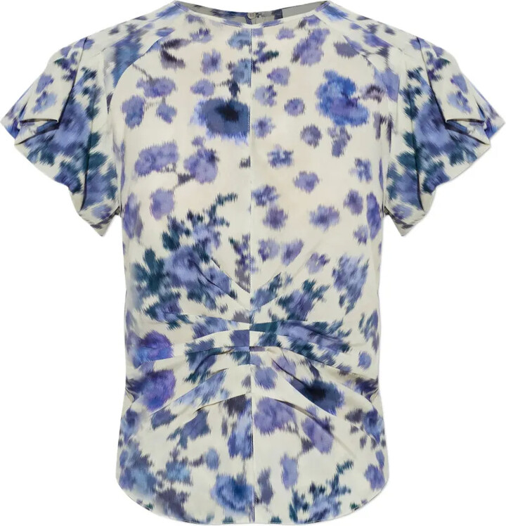Isabel Marant Tullya ruffled floral top