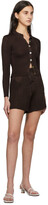 Thumbnail for your product : Calle Del Mar Brown Ribbed Shorts